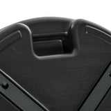 easycomfort easycomfort base per ombrellone rotonda 55cm in plastica da 30kg per pali da 38 48mm nero
