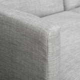 easycomfort easycomfort divano letto 3 posti divano angolare in tessuto grigio con schienale regolabile stile scandinavo 207x146x80cm