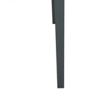 easycomfort easycomfort fioriera da esterno rialzata in metallo con 3 fori di drenaggio 100x30x80 cm grigio