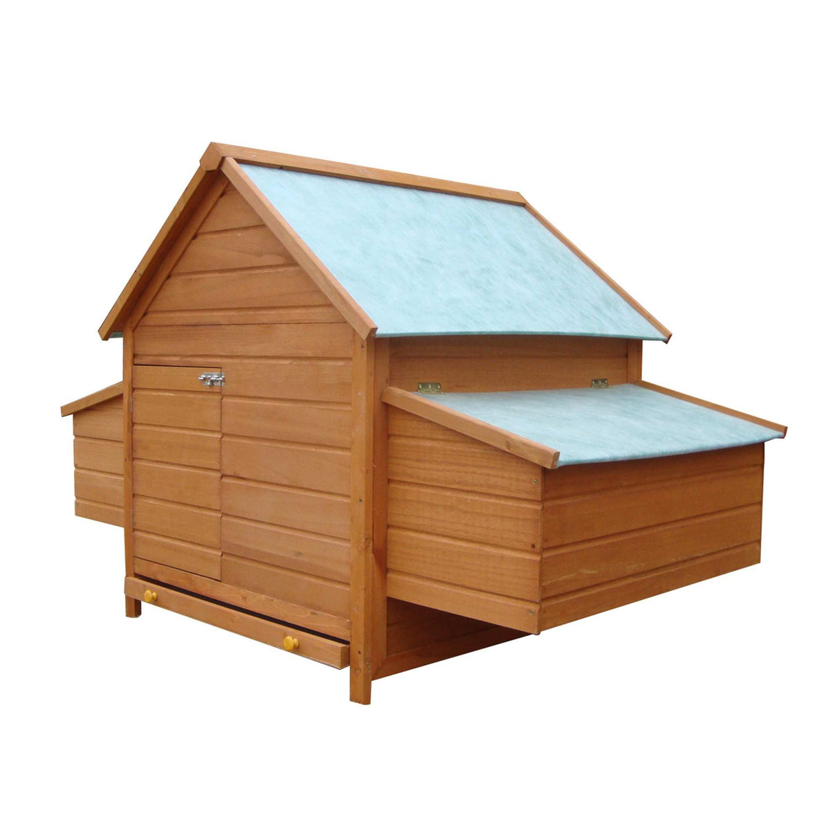 easycomfort easycomfort gabbia per galline in legno con tetto impermeabile pollaio prefabbricato da esterno 160x98 5x107cm