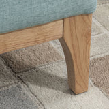 easycomfort easycomfort panca imbottita contenitore in tessuto con design scandinavo 110x39x45acm azzurro