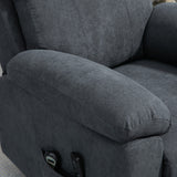 easycomfort easycomfort poltrona alzapersona reclinabile fino a 135 con 8 punti massaggianti telecomando e poggiapiedi 89x99x103 cm grigio