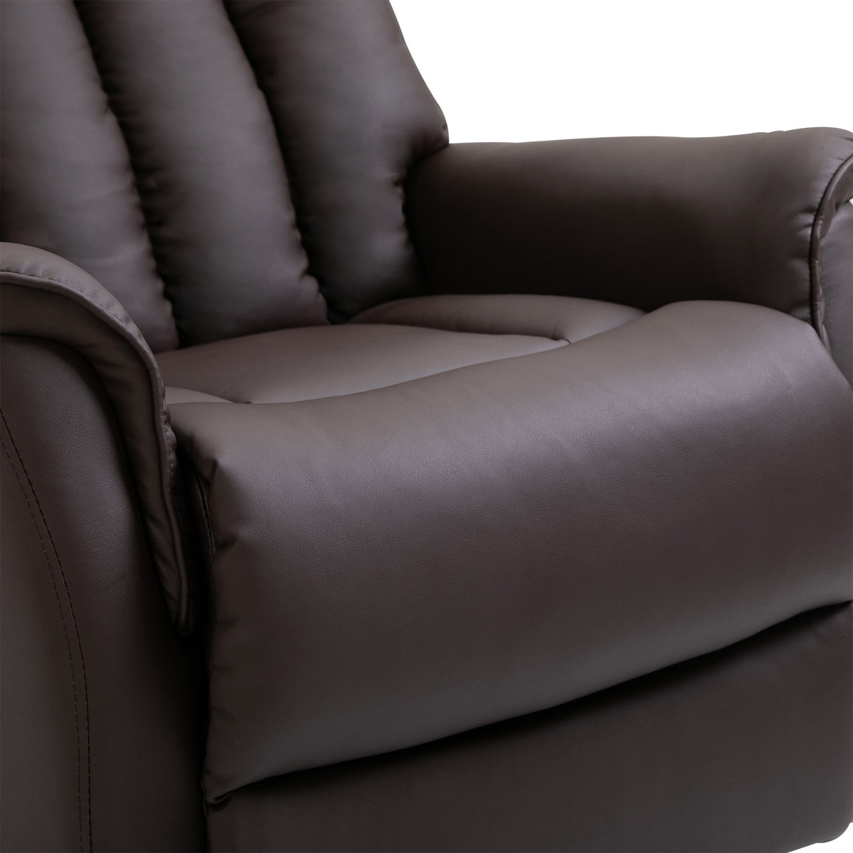 easycomfort easycomfort poltrona elettrica alzapersone reclinabile 145 poltrona relax elettrica in pelle pu con telecomando tasche laterali e poggiapiedi integrato marrone ean 8055776913919
