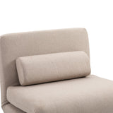 easycomfort easycomfort poltrona letto singolo poltrona con materasso e cuscino imbottito sfoderabili schienale regolabile 90 180 e telaio in metallo 75x70x75 cm beige ean 8055776911885