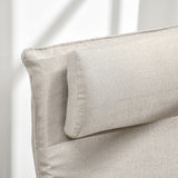 easycomfort easycomfort poltrona relax con pouf poggiapiedi in legno e tessuto con poggiatesta 67x69x100cm grigio