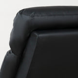 easycomfort easycomfort poltrona relax reclinabile regolabile ed ergonomica in pelle pu con imbottitura per casa e ufficio 65x92x100 cm nera ean 8054144137315