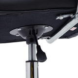 easycomfort easycomfort sedia da ufficio ergonomica in pelle pu nero sedia da studio con 5 ruote girevoli imbottitura e altezza regolabile 52 5x54x84 99cm ean 8054144135267