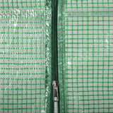 easycomfort easycomfort serra da giardino in acciaio e plastica pe con 4 ripiani funi e picchetti 141x72x191 cm verde