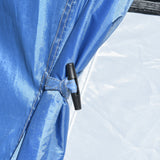 easycomfort easycomfort tenda da campeggio in poliestere e tessuto oxford con gancio interno e finestre a rete 265x140x95 cm