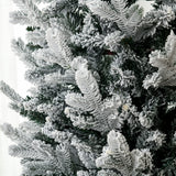 easycomfort easycomfort albero di natale innevato 225cm con 988 rami e base in acciaio per interni con apertura automatica
