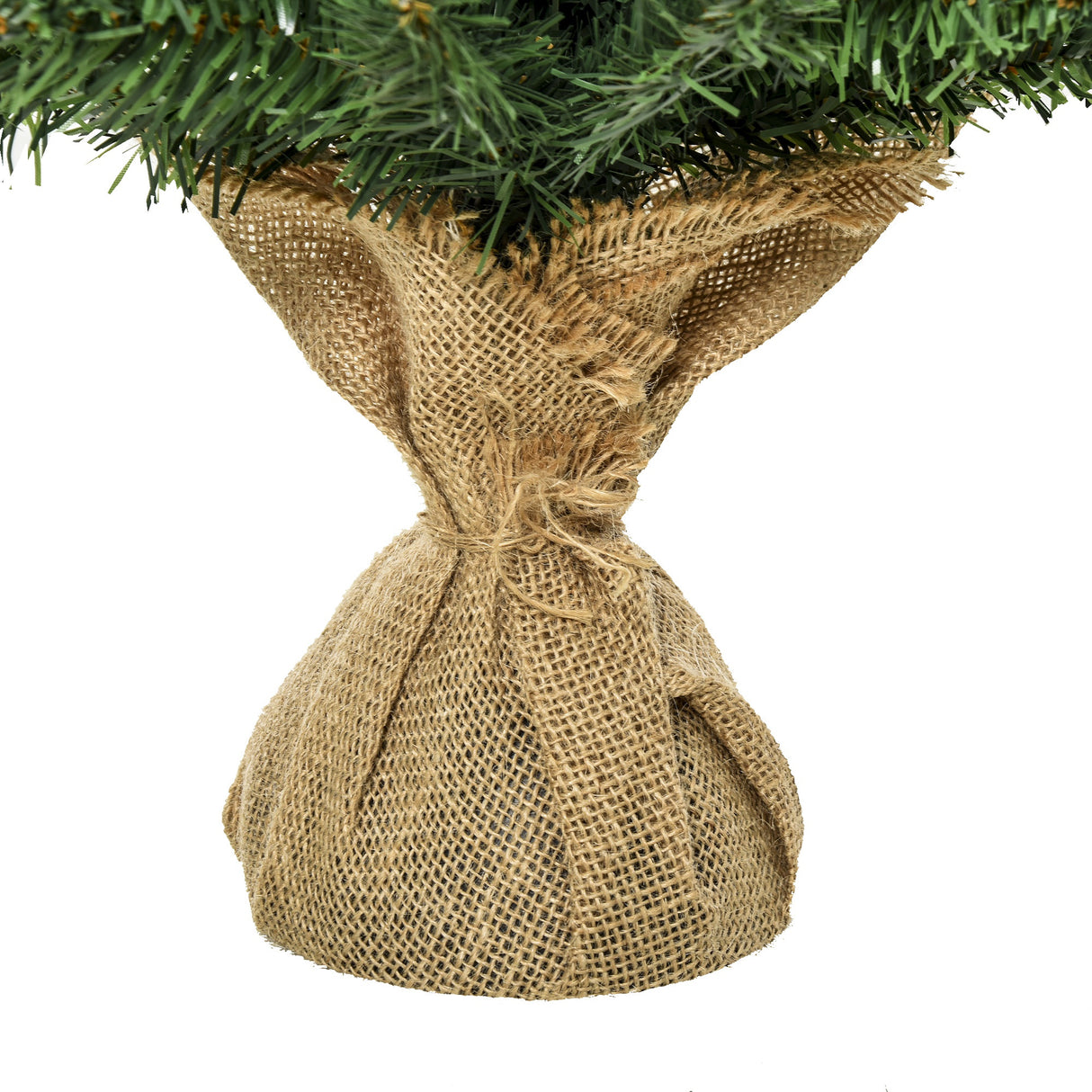 easycomfort easycomfort albero di natale mini 60cm con 70 rami folti e aghi realistici in pvc base in cemento e iuta