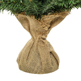 easycomfort easycomfort albero di natale mini 60cm con 70 rami folti e aghi realistici in pvc base in cemento e iuta