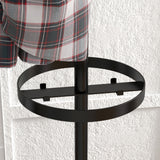 easycomfort easycomfort appendiabiti da terra con portaombrelli e 8 ganci a disco in metallo 34 x 177cm nero
