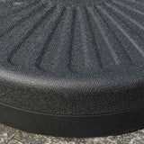 easycomfort easycomfort base per ombrellone da giardino con palo centrale 3 8cm e 4 8cm hdpe nero