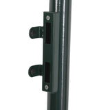 easycomfort easycomfort cancello da giardino in acciaio con serratura e 3 chiavi 97x150cm verde