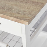 easycomfort easycomfort carrello da cucina salvaspazio in legno di pino e mdf carrello portaoggetti con cassetto cestello 2 vassoi e 4 ruote universale 37x37x82cm bianco ean 8054111844161