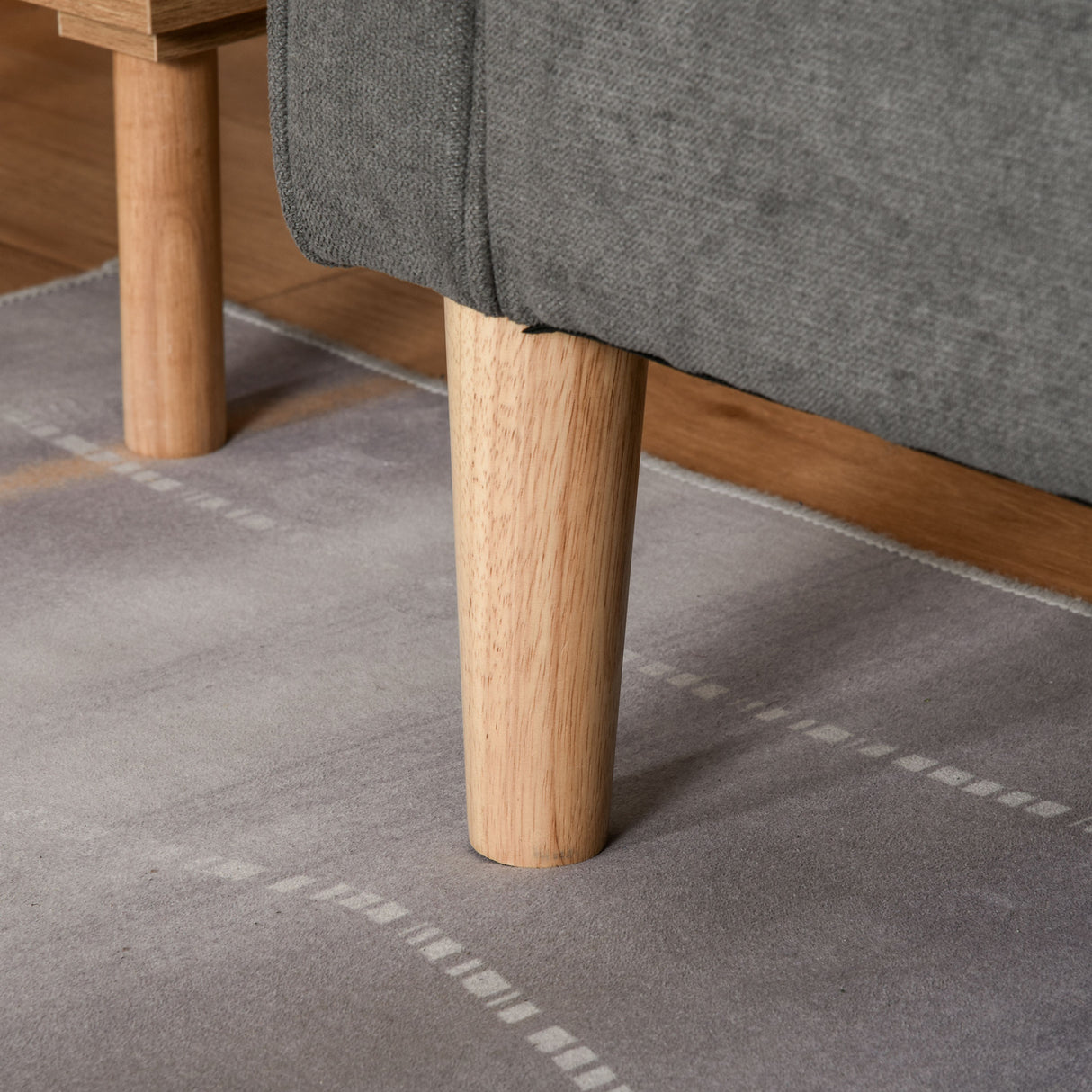 easycomfort easycomfort divano 3 posti moderno in tessuto grigio con vano contenitore e design scandinavo grigio 166 5x62x82cm ean 8055776915326