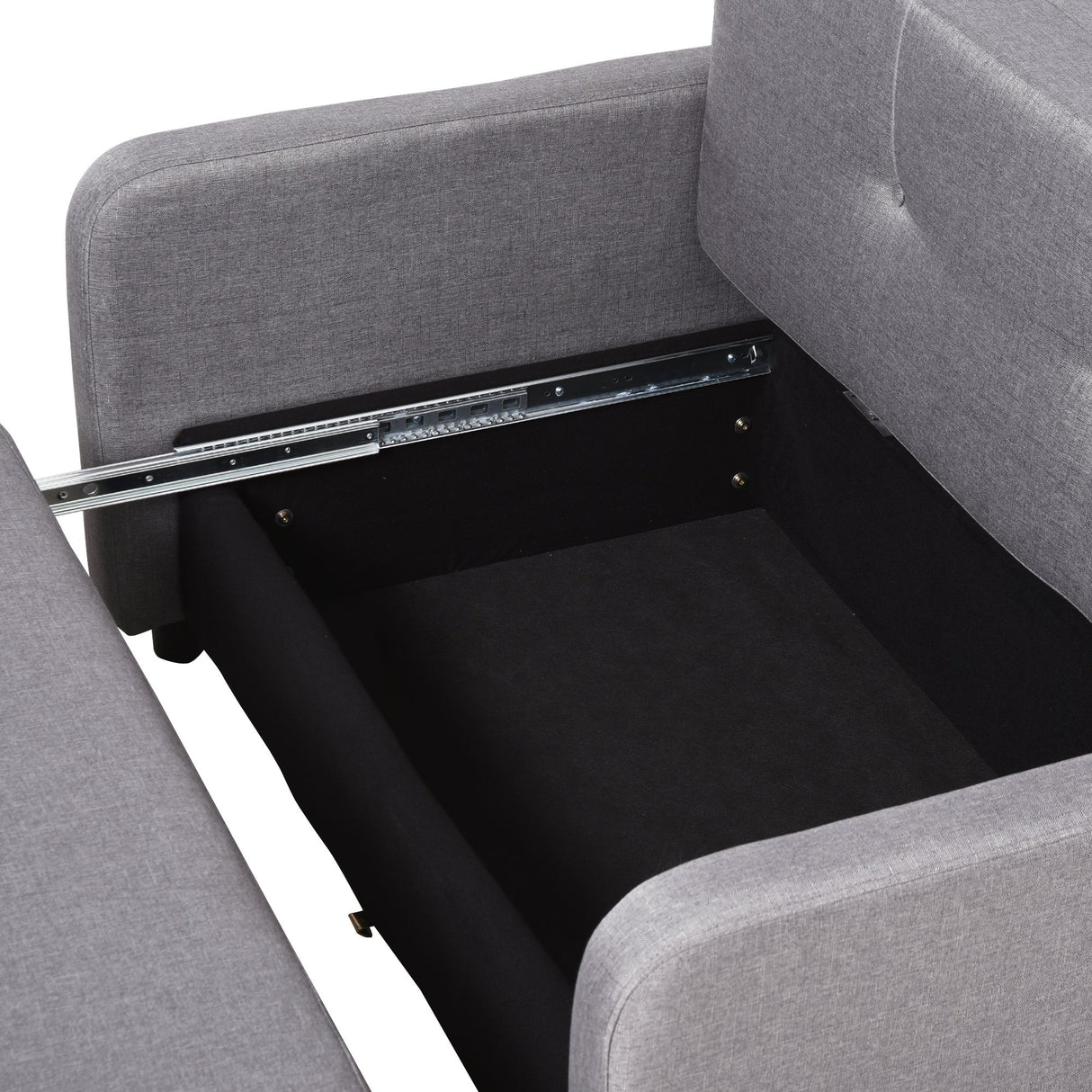 easycomfort easycomfort divano letto 2 posti 2 in 1 con vano contenitore e design moderno letto singolo imbottito e rivestito in lino grigio