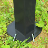 easycomfort easycomfort gazebo da giardino 3x4 m con tende e tetto a 2 livelli bianco crema