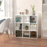 easycomfort easycomfort libreria bianca per casa e ufficio scaffale dal design moderno con 9 scomparti in legno 91 5 x 29 5 x 91 5 cm ean 8054111844895