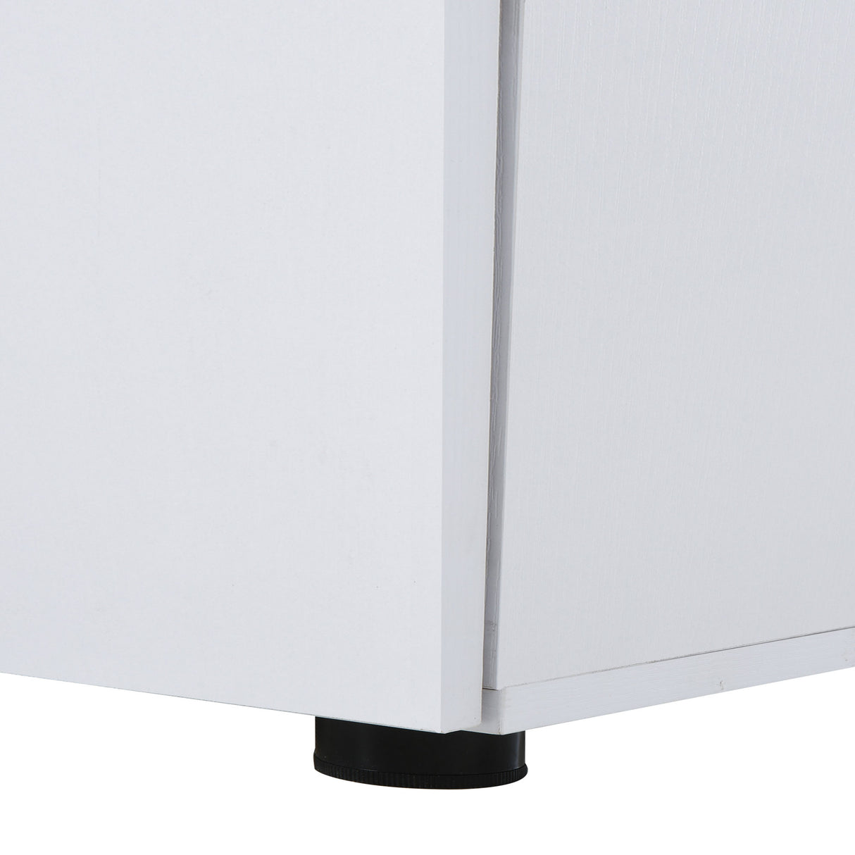 easycomfort easycomfort mobiletto da ufficio multiuso con serratura armadietto per documenti con 2 ante e mensola interna in legno bianco 80x40x80cm