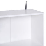 easycomfort easycomfort mobiletto libreria con piedini in legno di pino bianco 80x23 5x123cm ean 8054144130347