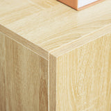easycomfort easycomfort mobiletto multiuso a 2 ante mobiletto soggiorno o ufficio in legno con maniglie in alluminio 70x39x70cm