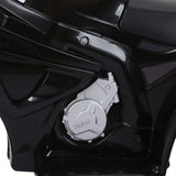 easycomfort easycomfort moto elettrica per bambini max 20kg con licenza bmw macchina elettrica con 3 ruote batteria ricaricabile 6v bianco nera 66x37x44cm