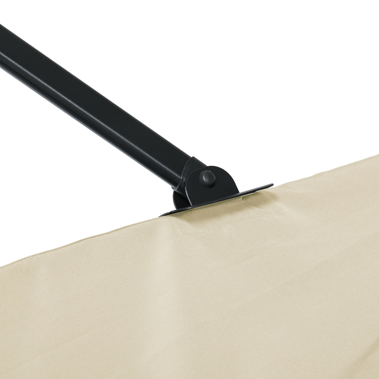 easycomfort easycomfort ombrellone da giardino con angolazione regolabile su 5 livelli e a 360 2 5x2 5 m color crema