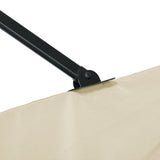 easycomfort easycomfort ombrellone da giardino con angolazione regolabile su 5 livelli e a 360 2 5x2 5 m color crema