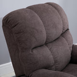 easycomfort easycomfort poltrona elettrica alzapersona reclinabile 150 poltrona relax elettrica in velluto con connettore usb motore telecomando poggiapiedi e tasche laterali per anziani marrone