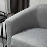 easycomfort easycomfort poltrona moderna imbottita con seduta profonda poltroncina da camera e soggiorno 75x72x74cm grigio