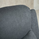 easycomfort easycomfort poltrona relax manuale ergonomica in tessuto poltrona reclinabile a 150 e poggiapiedi per casa e ufficio 93x88x102cm grigio scuro ean 8055776913636