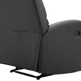 easycomfort easycomfort poltrona relax reclinabile con seduta imbottita e poggiapiedi per casa e ufficio in pelle pu 80x91x102 cm nera ean 8055776911762