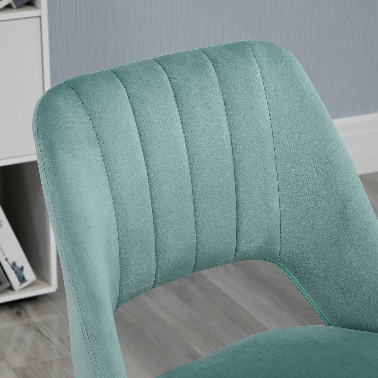 easycomfort easycomfort sedia da ufficio ergonomica e girevole sedia imbottita per scrivania con altezza regolabile verde petrolio 49x54x79 91cm