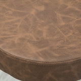 easycomfort easycomfort set 2 sgabelli da bar girevoli con poggiapiedi e altezza regolabile 35x36x64 85cm marrone