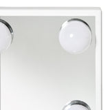 easycomfort easycomfort specchio trucco illuminato inclinabile con 12 luci led e luminosita regolabile 32 8lx11x47 4cm