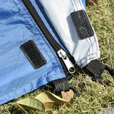 easycomfort easycomfort tenda da campeggio in poliestere e tessuto oxford con gancio interno e finestre a rete 265x140x95 cm