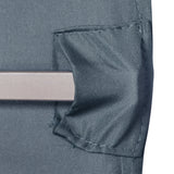 easycomfort easycomfort tetto di ricambio per gazebo 3x3 m in poliestere grigio con 8 fori di ventilazione