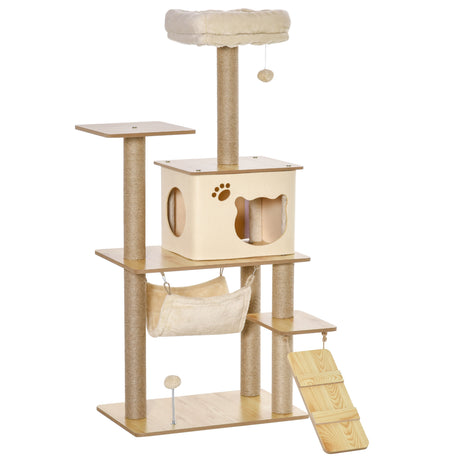 immagine-1-easycomfort-easycomfort-albero-tiragraffi-multilivello-con-casetta-amaca-scaletta-e-corde-in-juta-rivestimento-peluche-60x40x130cm-giallo