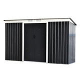 immagine-1-easycomfort-easycomfort-casetta-da-giardino-porta-utensili-in-lamiera-di-acciaio-con-porte-scorrevoli-280x130x172cm-grigio-nero