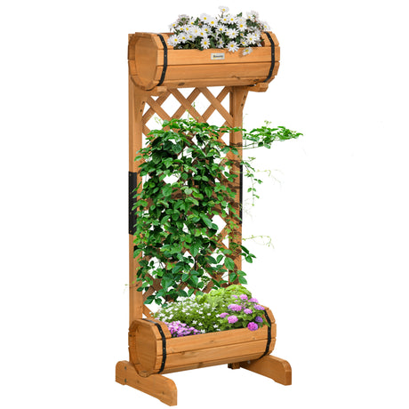 immagine-1-easycomfort-easycomfort-fioriera-da-esterno-a-mezza-botte-in-legno-di-abete-marrone-con-grigliato-per-rampicanti-45x35x112-cm