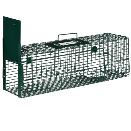 immagine-1-easycomfort-easycomfort-gabbia-trappola-per-animali-vivi-con-porta-singola-60x18x20cm-verde