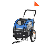 immagine-1-easycomfort-easycomfort-passeggino-2-in-1-per-cani-e-rimorchio-bici-ruote-catarifrangenti-e-bandierina-blu