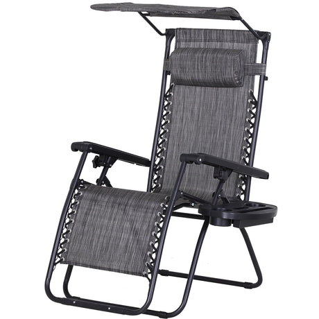 immagine-1-easycomfort-easycomfort-sedia-sdraio-da-giardino-zero-gravity-con-tettuccio-e-portabicchieri-grigio-ean-8054144130446