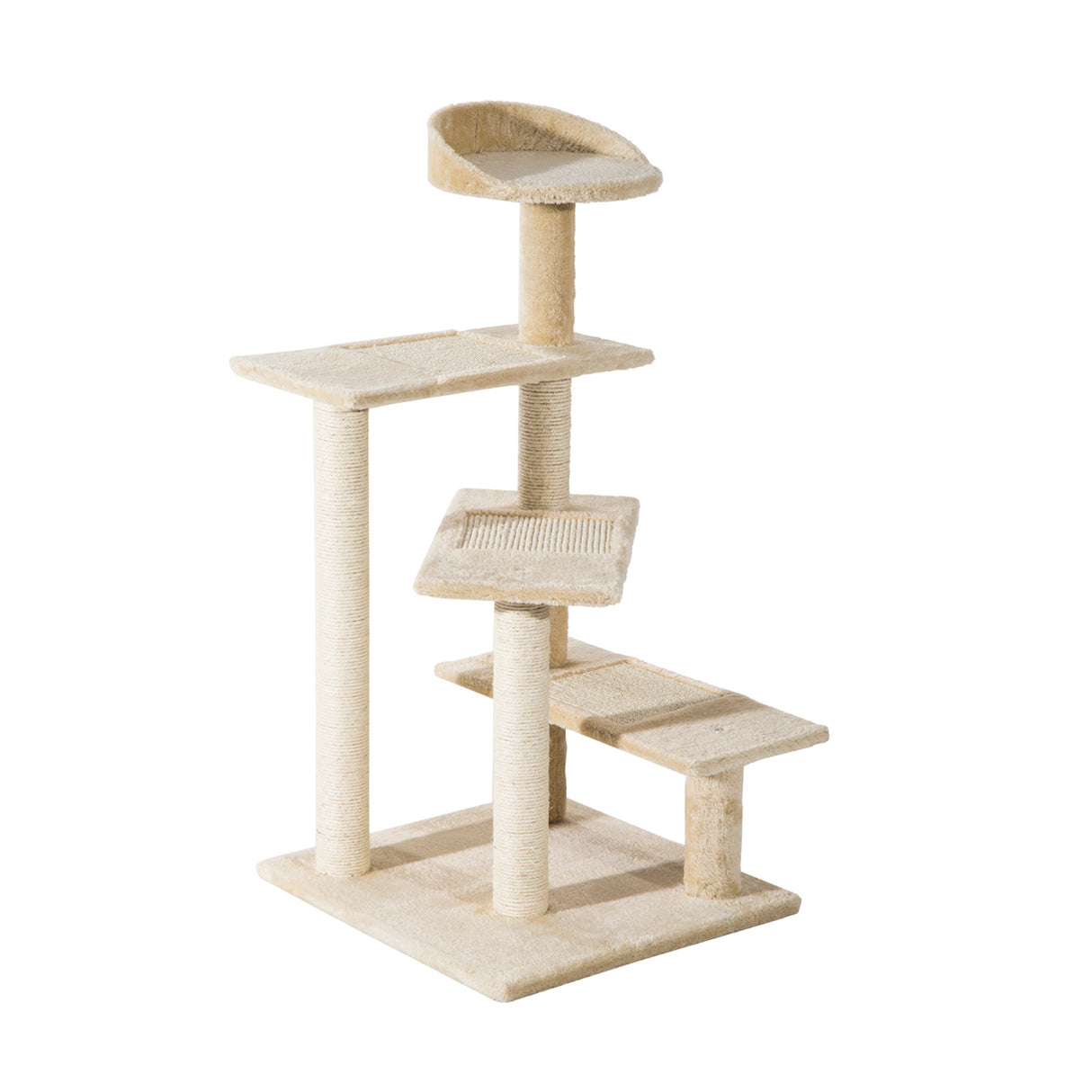 immagine-1-easycomfort-easycomfort-trespolo-per-gatti-multilivello-con-tiragraffi-in-sisal-albero-per-gatti-con-piattaforme-e-cuccia-in-peluche-beige-50x50x100cm