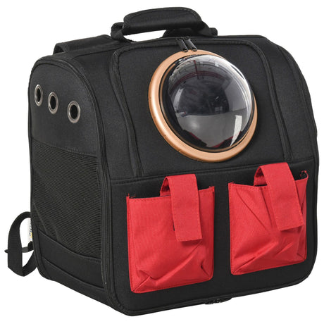immagine-1-easycomfort-easycomfort-zaino-con-oblo-per-gatti-e-cani-di-piccola-taglia-pieghevole-in-tessuto-oxford-nero-e-rosso-38x24x38cm