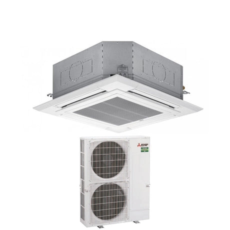 immagine-1-mitsubishi-electric-climatizzatore-condizionatore-mitsubishi-electric-cassetta-a-4-vie-inverter-pla-ea-34000-btu-pla-zm100ea-puz-m100yka-monofase-r-32-wi-fi-optional-con-griglia-e-comando-inclusi