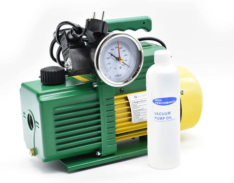 immagine-1-no-brand-pompa-vuoto-bistadio-klimaline-completa-di-vacumetro-e-valvola-solenoide-per-impianti-gas-hfo-r32-r410-r1234yf-85-lmin-motore-antideflagrante-per-condizionamento-climatizzatore