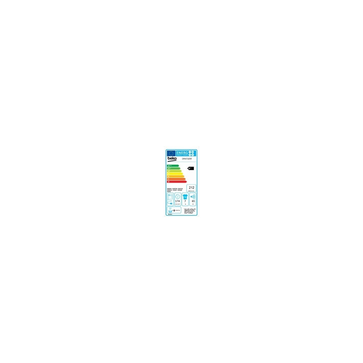 immagine-2-beko-asciugatrice-a-carica-frontale-beko-7-kg-drx722w-optisense-ecogentle-classe-a-ean-8690842157172